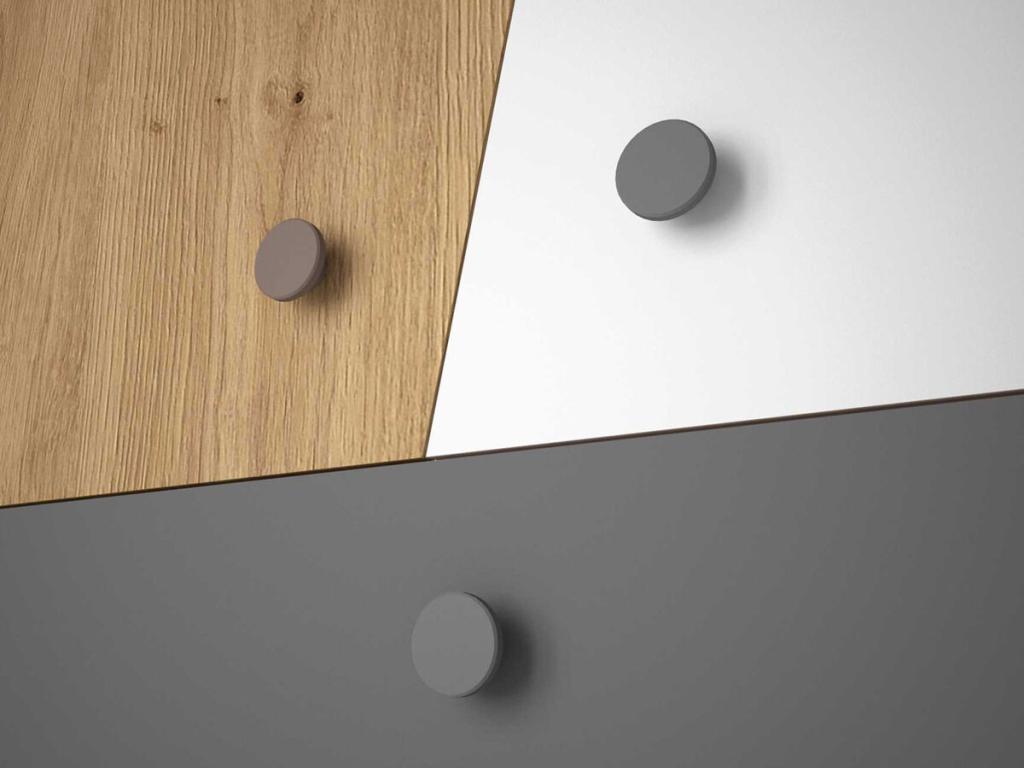 Meuble TV Boisona 107 Blanc - Chêne Boisona Le nombre de portes 2 120x45x40cm JDQG17587