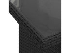 Salon de jardin 6 pcs avec coussins noir résine tressée VMSB89405