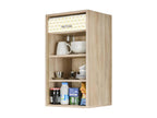 Meuble de rangement de cuisine M Chêne/Etoile jaune - Boisona KBWH48062