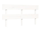Cadre de lit en bois massif blanc, 160 x 200 cm