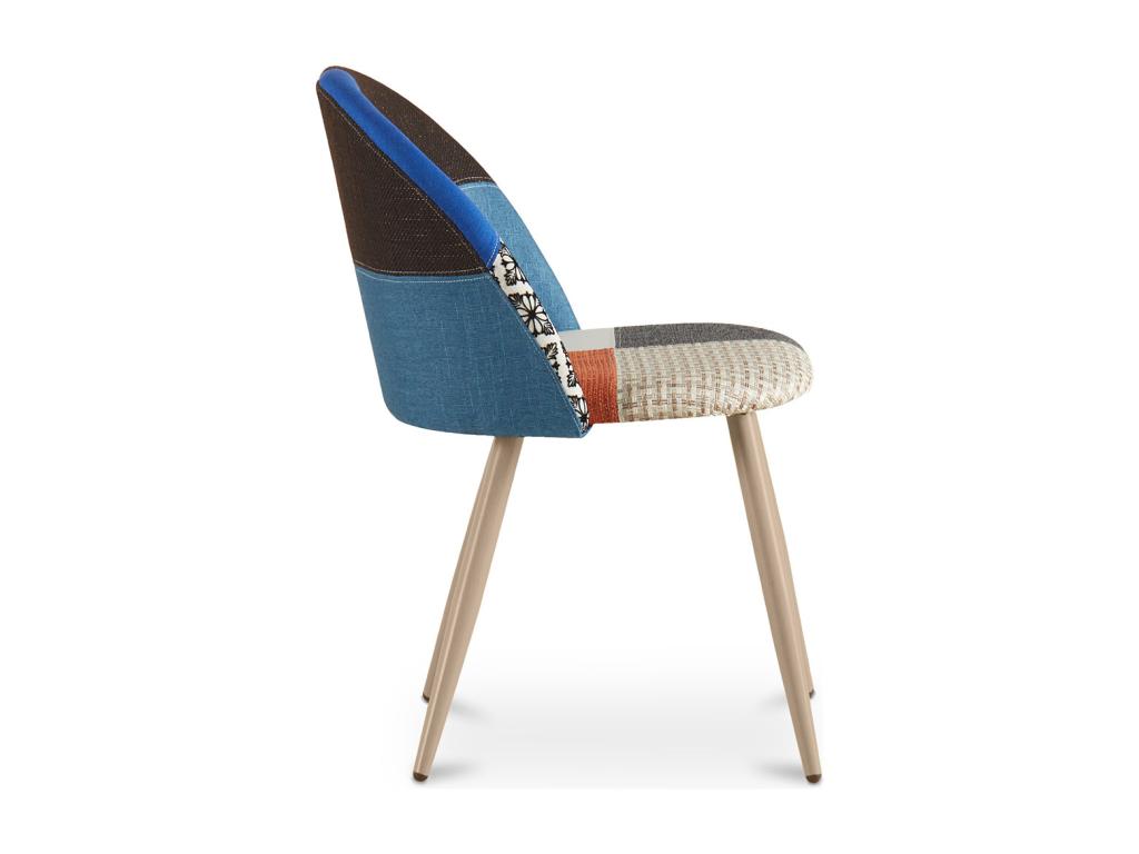 Chaise de salle à manger tapissée en Boisona - Style scandinave - Boisona Multicolore HPQI99153