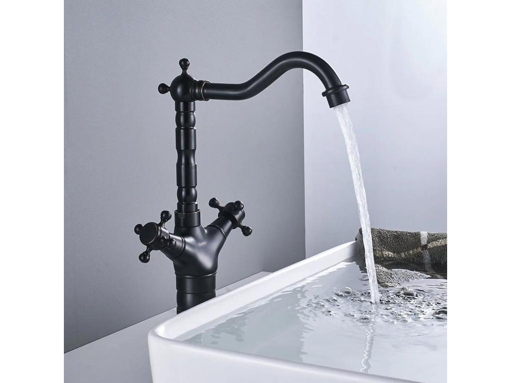 Robinet De Cuisine Boisona Haut Noir TQDR62813