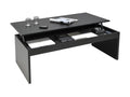 Table basse plateau relevable Boisona 100x50cm / Noir XMLK05189