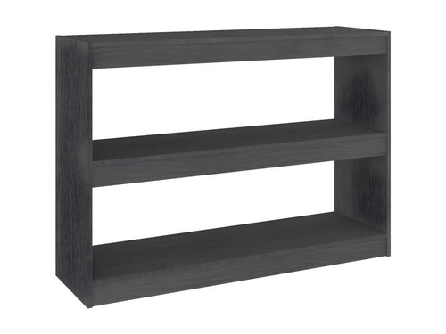 Bibliothèque/Séparateur de pièce Gris 100x30x71.5 cm Pin massif UULG09921