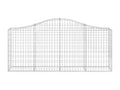 Paniers à gabions arqués 6 pièces 200x30x80/100 cm Fer galvanisé NGWW09255