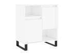 Buffets 2 pcs blanc brillant bois d'ingénierie CQUR71581