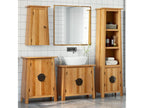 Ensemble de meubles de salle de bain 4 pcs bois de pin massif YUDC46682