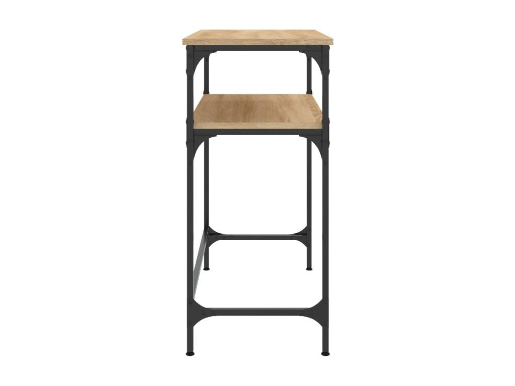 Table console chêne Boisona 75x35,5x75 cm bois d'ingénierie NWEO85832