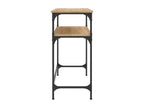 Table console chêne Boisona 75x35,5x75 cm bois d'ingénierie NWEO85832