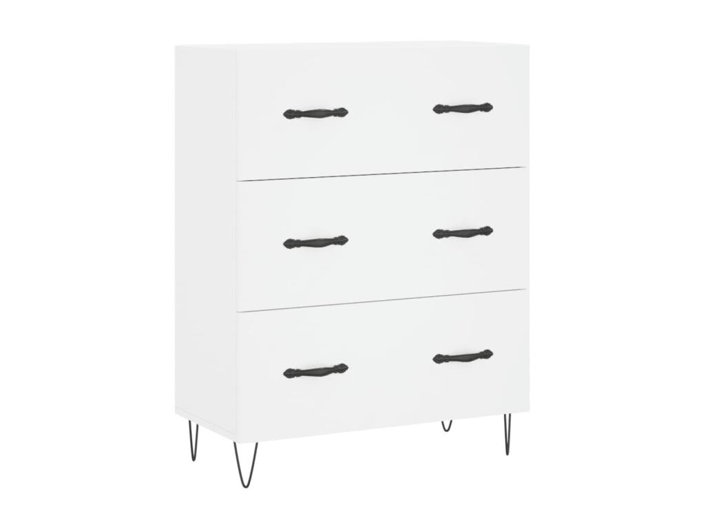 Buffet haut Blanc 69,5x34x180 cm Bois d'ingénierie WZCV08330
