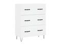 Buffet haut Blanc 69,5x34x180 cm Bois d'ingénierie WZCV08330