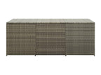 Coffre boîte meuble de résine grise 180x90x75 cm 02 0013119 BKAM27224
