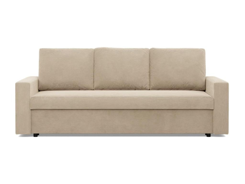 Canapé 3 places avec fonction sommeil Boisona - Beige GEWY08307