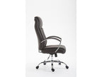 Chaise de bureau - Tissu / Métal chromé - Gris foncé - Boisona TXLM99581