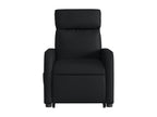 Fauteuil d'appoint en similicuir noir