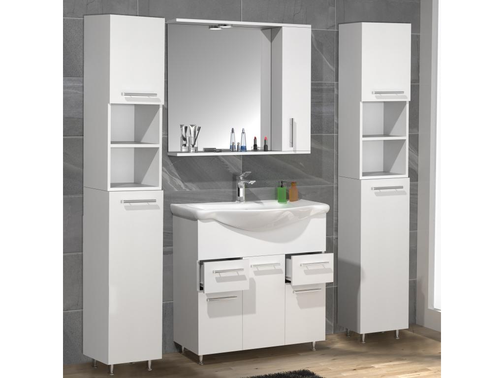 5 pcs- plan de toilette lavabo Boisona XL ADJQ62608