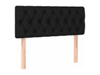 Sommier tapissier avec matelas et LED Noir 90x190 cm Tissu TOWD56003