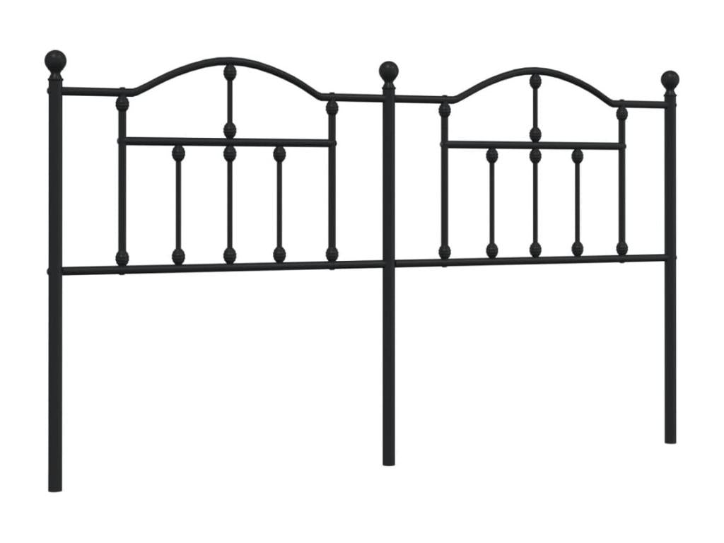 Tête de lit métal noir 180cm GPYP93620