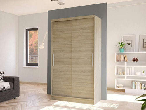 Armoire Boisona 162 Boisona chêne 200x100x58cm Portes d'armoire Glissement LQBJ37291