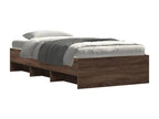 Cadre de lit sans matelas chêne marron 90x190cm bois ingénierie EVLK83409