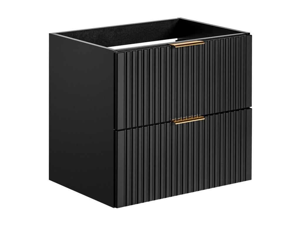 Armoire Sous Lavabos CUW60 2D 60x46x57 Noir OCDK25458