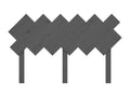 Tête de lit Gris 132x3x81 cm Bois massif de pin YVQO99415