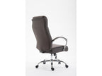 Chaise de bureau - Tissu / Métal chromé - Gris foncé - Boisona TXLM99581