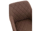 Chaise en tissu marron