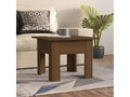 Table basse Chêne marron 55x55x42 cm Aggloméré BLMH28907