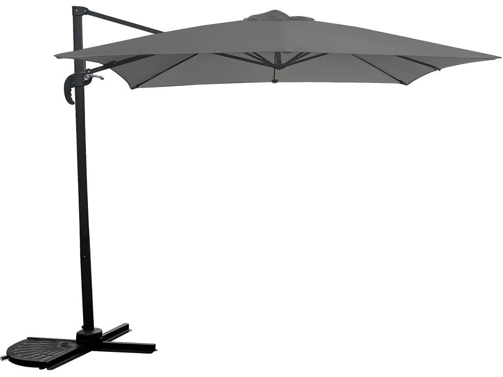Parasol jardin déporté - 2,5x2,5 m - Gris MOXE49797
