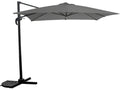 Parasol jardin déporté - 2,5x2,5 m - Gris MOXE49797