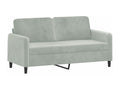 Ensemble de canapés 2 pcs gris clair velours JSRP41426