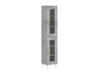 Buffet haut Gris béton 34,5x34x180 cm Bois d'ingénierie DMZB48130
