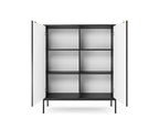 Commode Boisona K104 Buffet avec 2 portes noir mat WJPJ45743