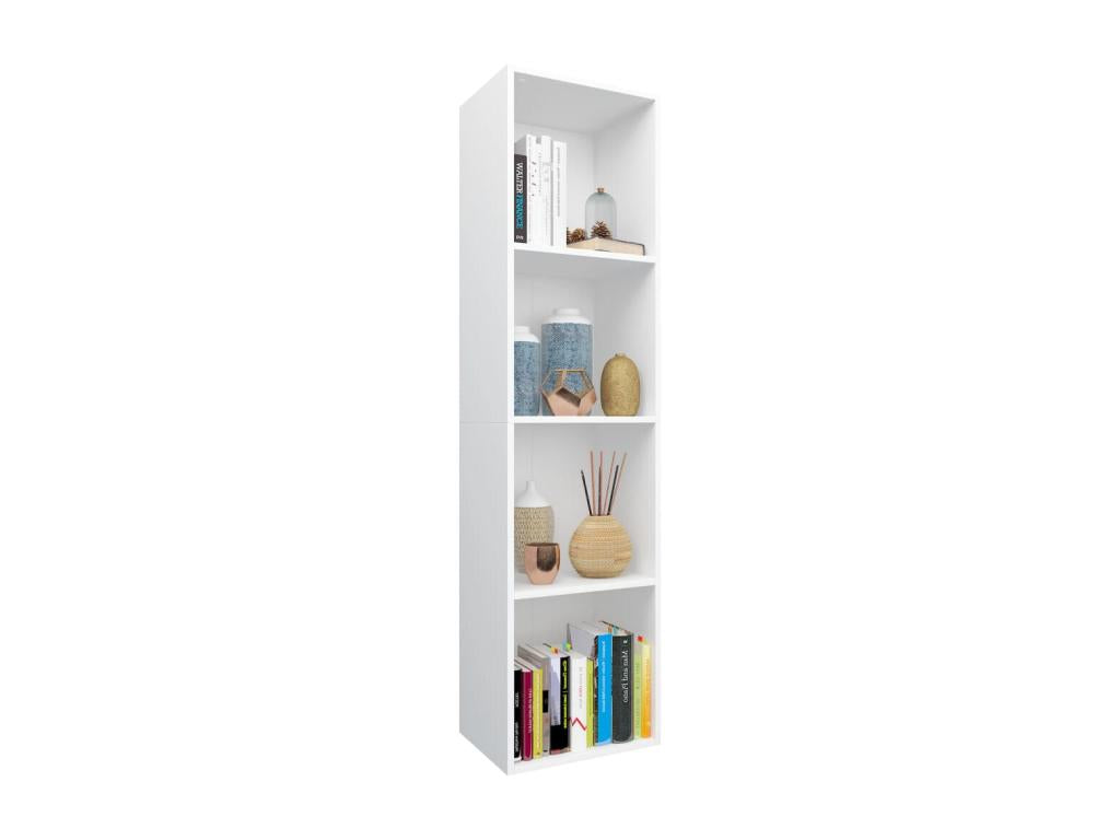 Bibliothèque/Meuble TV Blanc 36x30x143 cm Bois d'ingénierie TJMI55155