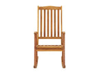 Chaise à bascule avec coussins Bois d'Boisona massif YRGM69333