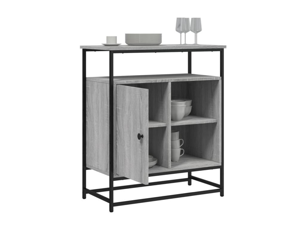 Buffet Boisona gris 69x35x80 cm bois d'ingénierie KAJM85327