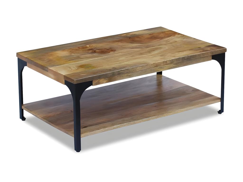 Table basse marron, 100 x 60 x 38 cm