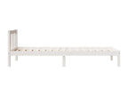 Cadre de lit extra long sans matelas 80x210 cm bois massif pin TFVW19330