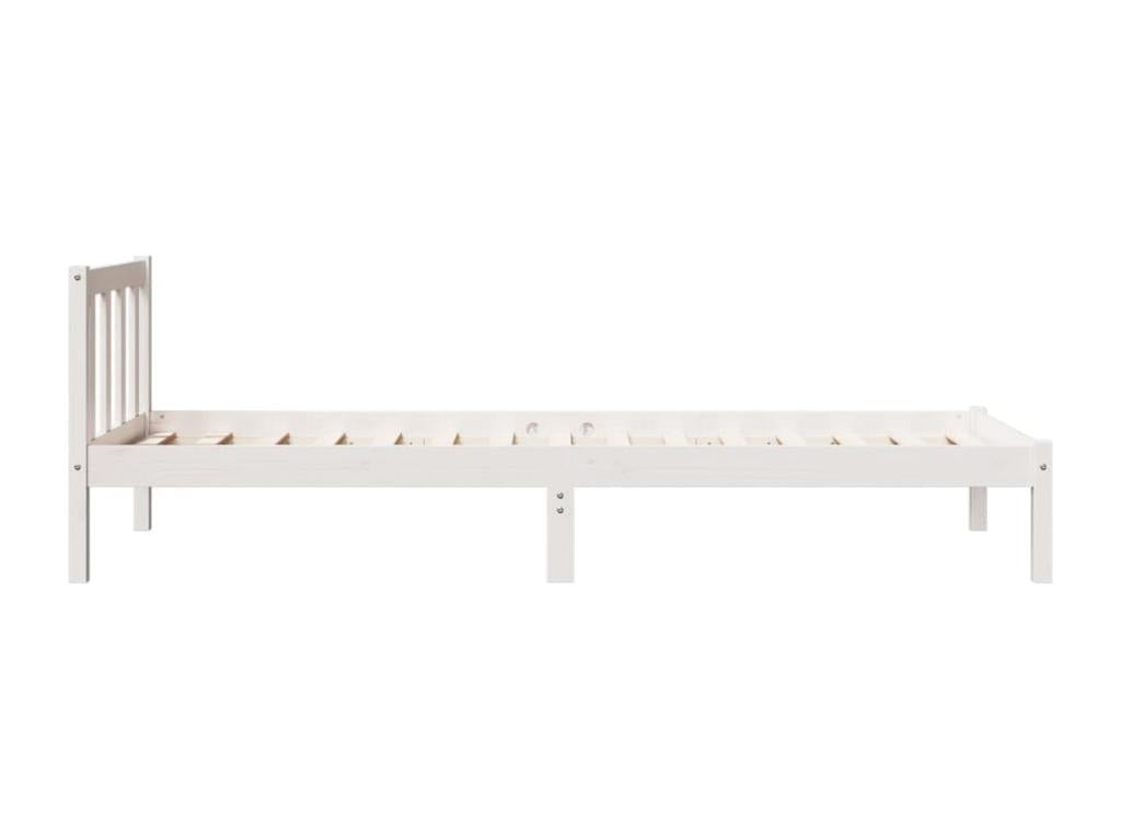 Cadre de lit extra long sans matelas 80x210 cm bois massif pin TFVW19330
