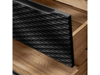 Meuble simple vasque encastrée 120cm 2 tiroirs Boisona Noir et bois IIOH47527