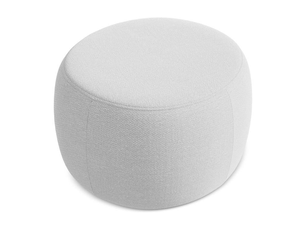 Pouf en Bouclé - argent - Boisona GEAB86344