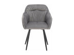 Chaises de salle à manger en velours gris-2pièces d44cm×h85cm WMBO93572