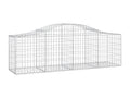 Paniers à gabions arqués 3 pièces 200x50x60/80 cm Fer galvanisé MITN93848