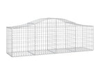 Paniers à gabions arqués 3 pièces 200x50x60/80 cm Fer galvanisé MITN93848