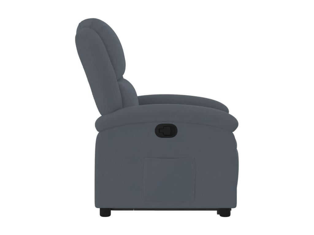 Fauteuil inclinable Gris foncé Velours XIFL84052