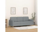 Canapé à 3 places Gris clair 180 cm Tissu LKQC42252
