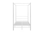 Cadre de lit à baldaquin sans matelas blanc métal 120x200 cm TCGB93013