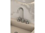 Robinet mitigeur lavabo sur plage Nickel brossé - Boisona GTHV64531