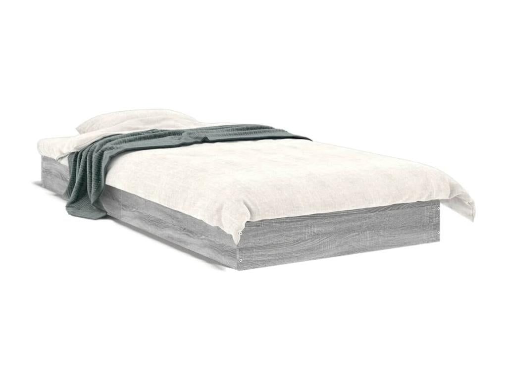 Cadre de lit sans matelas Boisona gris 90x200 cm SZXC71408